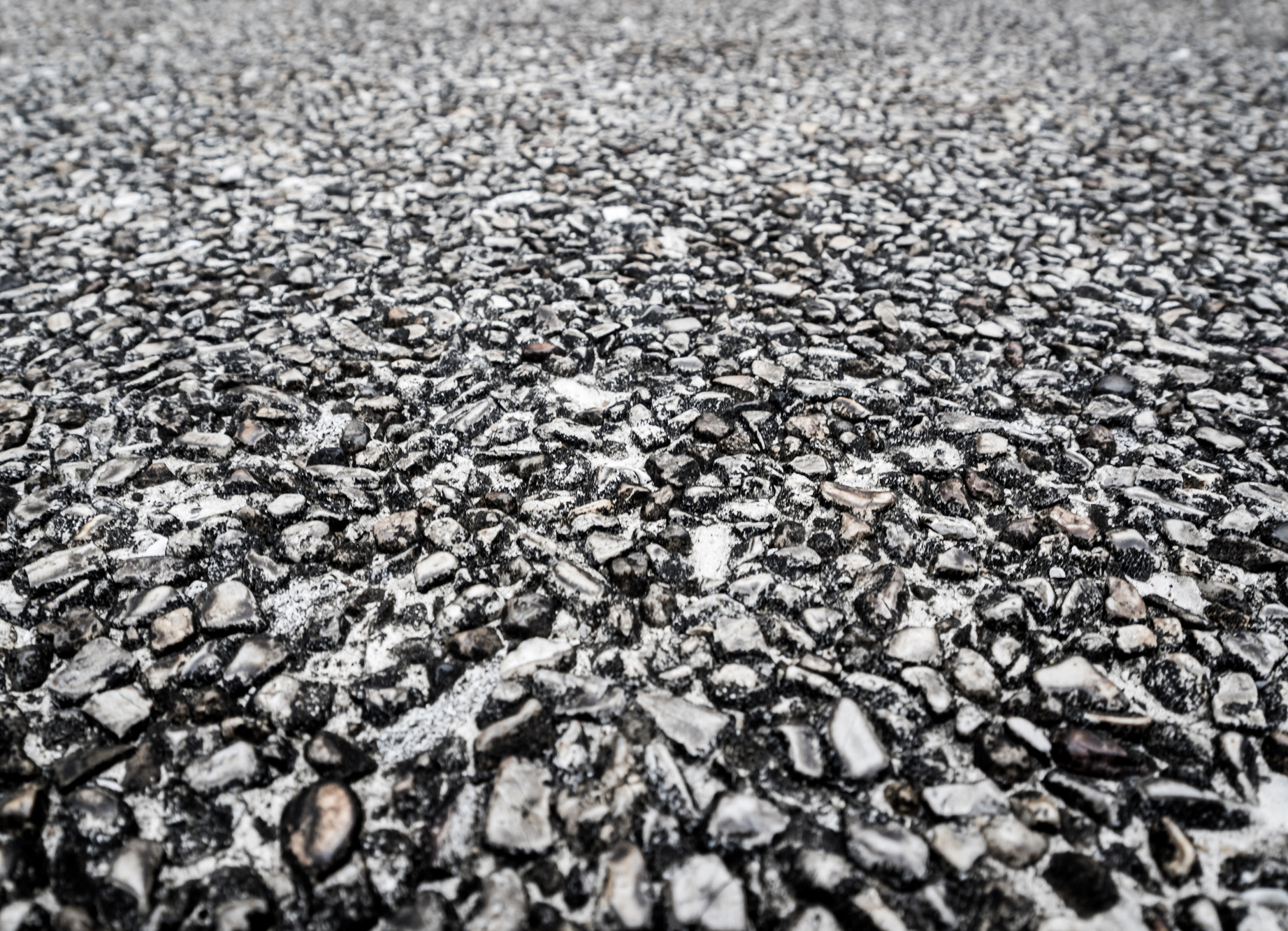 Texture of the exposed aggregate finish flooring, non slip